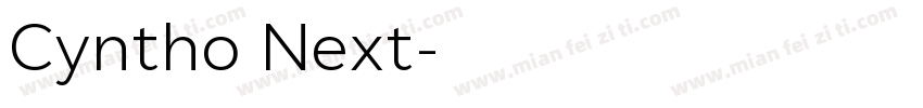 Cyntho Next字体转换
